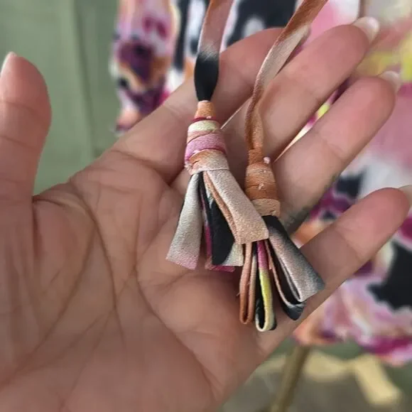 KOBI HALPERIN 100% silk  Multicolor Blouse, XS - Picture 8 of 14